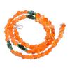Carnelian Green Aventurine Gemstone Mix Shape Smooth Beads Necklace 17" UB-4061 UB-4061