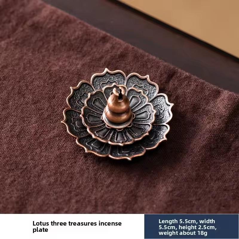 1Pcs Porous Lotus Zen Line Incense Insertion Incense Holder Sandalwood Burner Lncense Plate Tray Retro Home Decorations 7