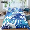 Palm Leaves Duvet Cover King Full Banana Leaves Bedding Set Hawaiian Tropical Leaves Green Branches 2/3pcs Polyester Quilt Cover