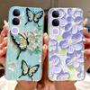 For Vivo Y200 5G Case Vivo V40 Lite Beautiful Butterfly Painted Cover Soft Slim Phone Case For Vivo Y300 Y 200 V40Lite 5G Bumper