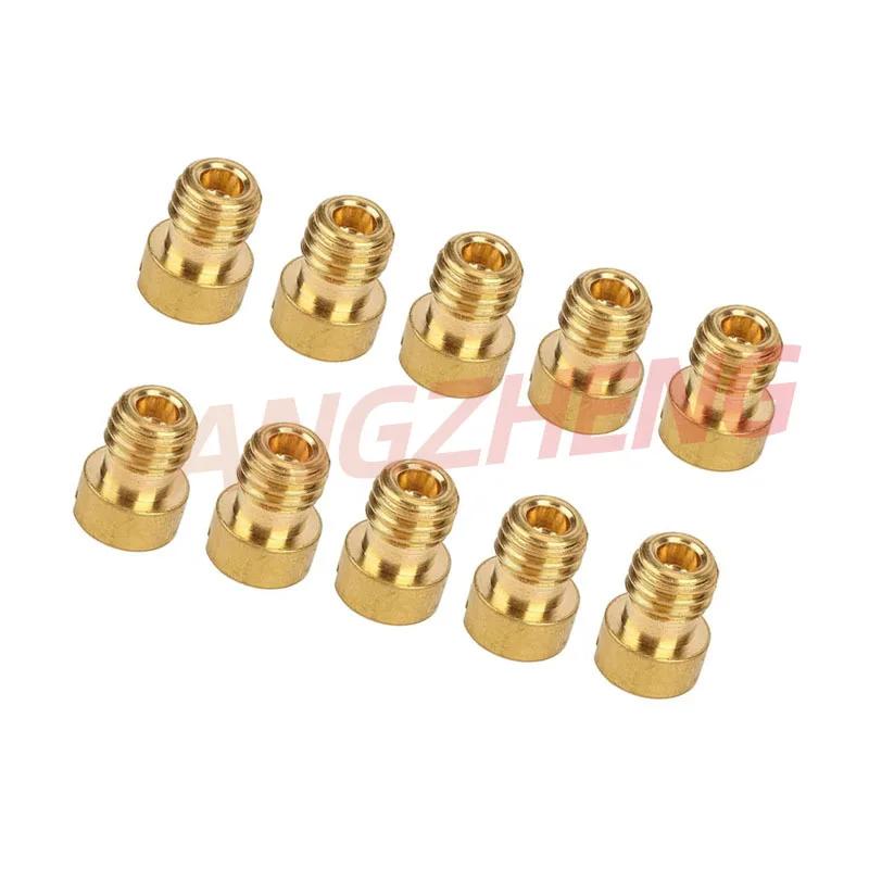 10pcs Carburetor Main Jets Slow Pilot Jets M5 6mm M4 5mm Thread For PWK Keihin OKO CVK Carb Set Injector Nozzle Motorcycle Part
