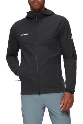 Куртка с капюшоном Granite Softshell азиатского кроя GRANITE SO Куртка с капюшоном AF Мужская черная [Mammut] Мужская 1011-0032