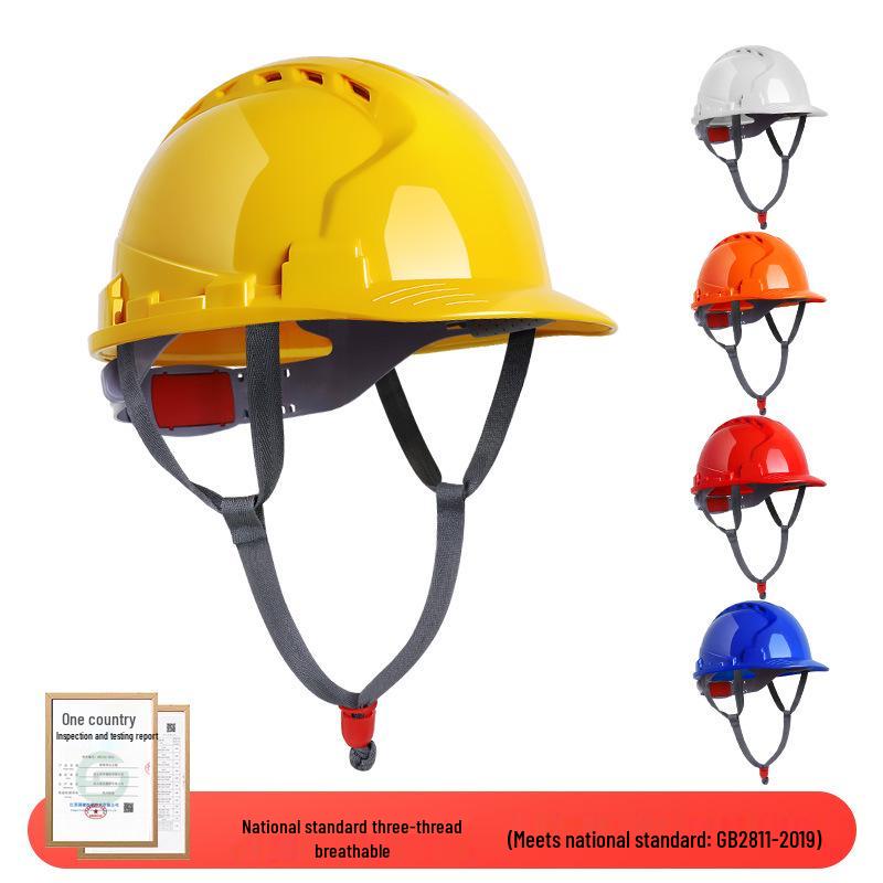 LIKAI Safety Helmet: Thick, Impact-Resistant Construction Site Protection with Customizable Printing for Supervisors and Engineers