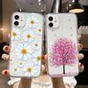 Чехол для телефона с цветком для iPhone 11, чехол для iPhone 12, 11, 13, 14 Pro Max, чехол для iPhone XR X XS Max 7 8 Plus SE 2022, мини-прозрачный чехол