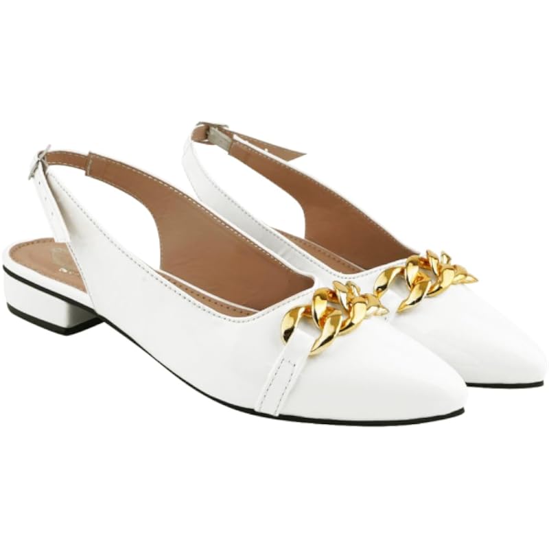 Shoetopia Женские балетки без шнуровки Белые (8 Великобритания)