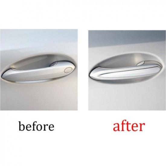 For BMW X3 G01 18-24 Silver Steel Exterior Outside Door Handle Cover Trim