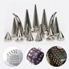 10Sets Metal Punk Sharp Warhead Screw Rivets Studs DIY Crafts Leather Belt Watchband Head Rivets Spikes Decor Nail Buckles
