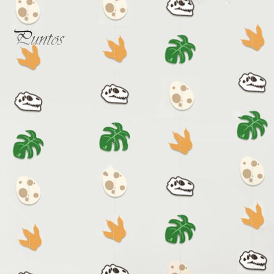 Украшения для вечеринки с динозаврами 2 м/3 м гирлянды с динозаврами фон подвесные баннерные гирлянды бумажные пальмовые листья гирлянда декор для мальчика тема джунглей день рождения