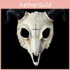 Halloween Mask With Sheep Skull 3d Resin Face For Costume Party And Role Play