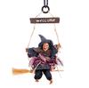 Halloween Decoration Halloween Bar Decoration Flying Broom Witch Pendant Scary Witch Pendant