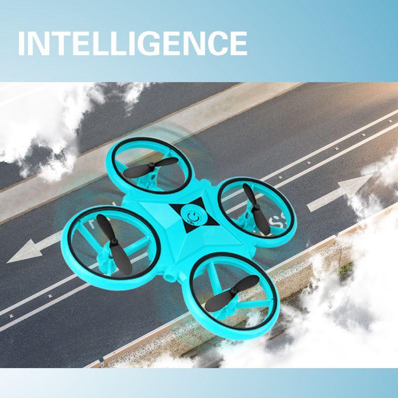 Смотреть Четырехосевой индукционный летательный аппарат НЛО Дрон Жест Подвеска Летающая тарелка Интеллектуальные качели Летающий мяч