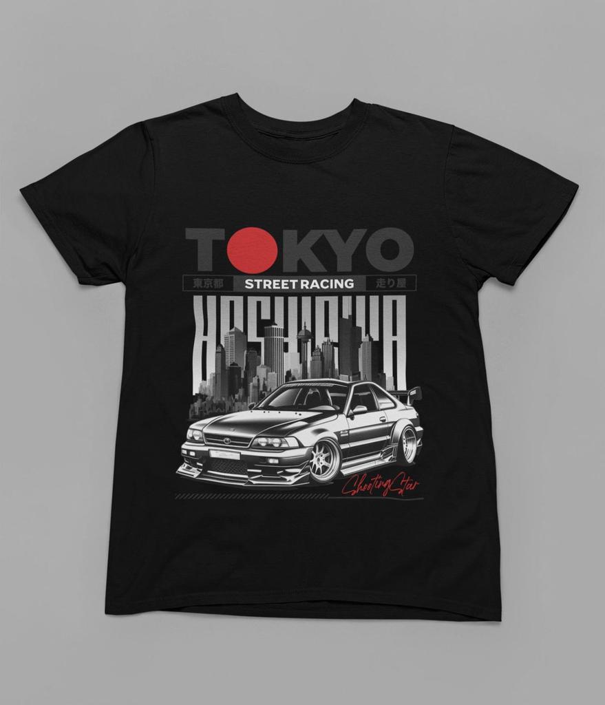 Tokyo Street Racing T Shirt, Japanese Car Culture Tee, JDM Skyline Inspired Shirt, Tokyo Drift Style Graphic Tee, Japan Automotive Street