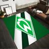 Green and White Logo Designed floor mat, suitable as a non-slip mat for the living room or bedroom sofa