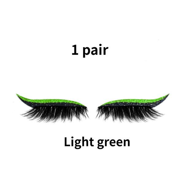 Eyelash Stickers Reusable Glitter Eyeliner False Eyelash Stickers Nightclub Stage Eye Makeup Stickers Lazy Eyeliner False Eyelashes Stickers