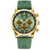 Luxury Mens Watch Fashion Leather Luminous Calendar Business Man Watch Waterproof Chronograph Gold Quartz Watches for Men