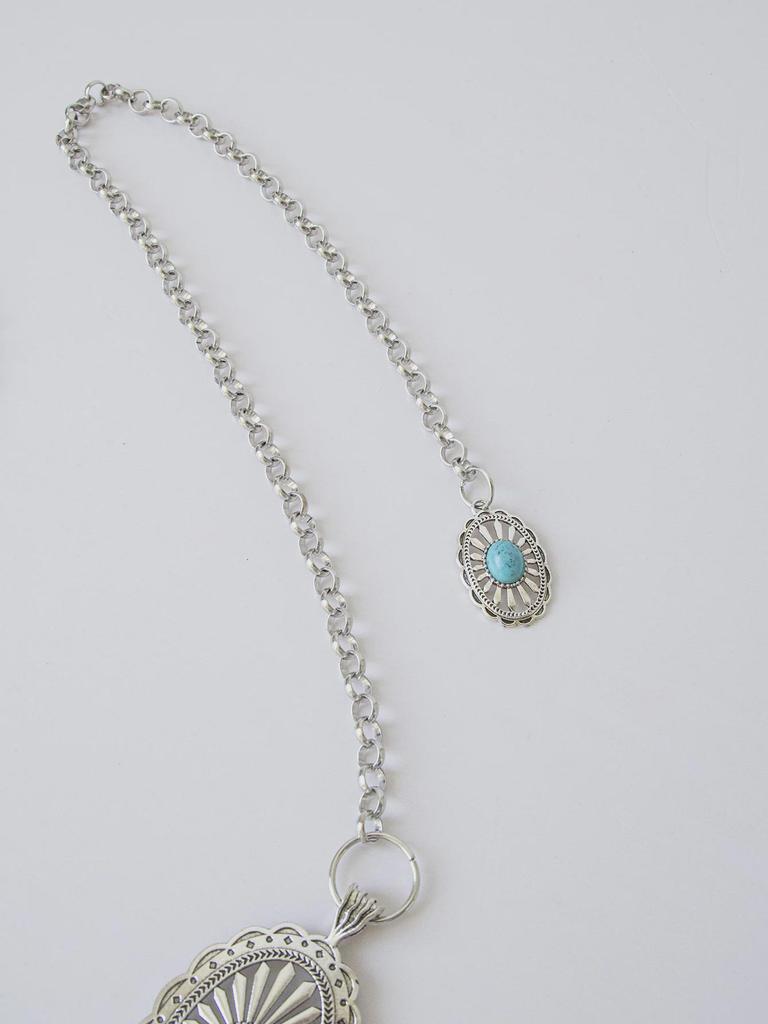 High-End Bohemian Turquoise Waist Chain for Women - Retro Style