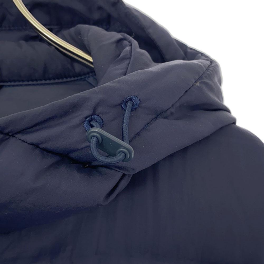 Uniqlo Seamless Down Jacket L Navy Hood Women Used