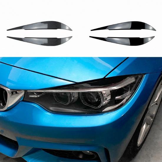 2 шт., злые фары, брови, веко для BMW 4 серии F32 F33 F36 M4 420d 420i 425d 430i 435i 440i 2013-ABS Gloss