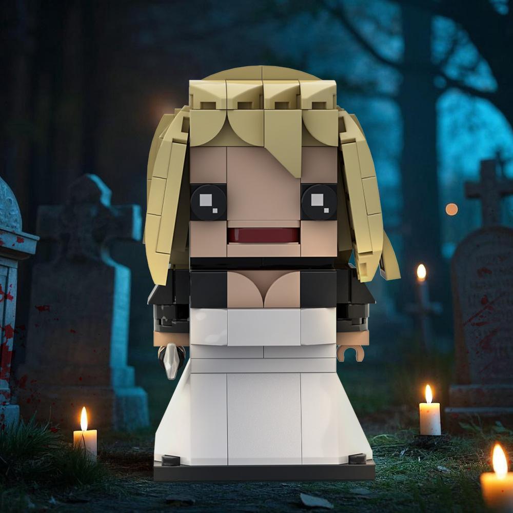 Gobricks MOC Anime Bride of Chucky Brickheadz Building Blocks Child's Play Franchise Bricks Model Horror Movie Figure Toys Gift