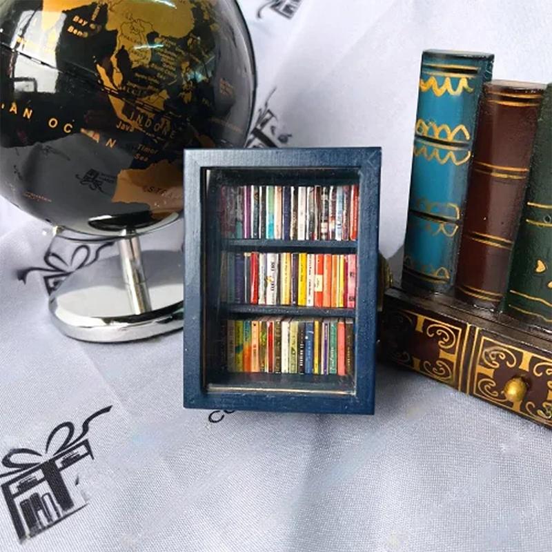 Креативная книжная полка против беспокойства, миниатюрная книга, спичечные коробки, подарок, избавьтесь от беспокойства, украшение кукольного дома, подарки