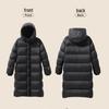 Unisex Black Gold Lightweight Mid-Length Down Jacket, Winter 2025 Edition