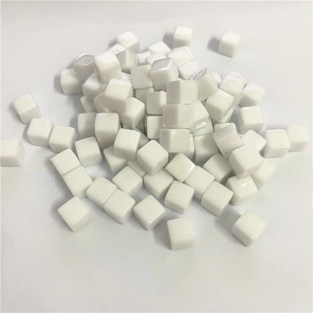 50 шт./набор 8 мм прозрачный куб красочные квадратные уголки прозрачные шахматные кости