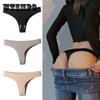 4Pcs/Set Women's Large Size Thong Female Ice Silk Seamless Charming Underpants Mid-waist Sports Girl's Solid Color Briefs