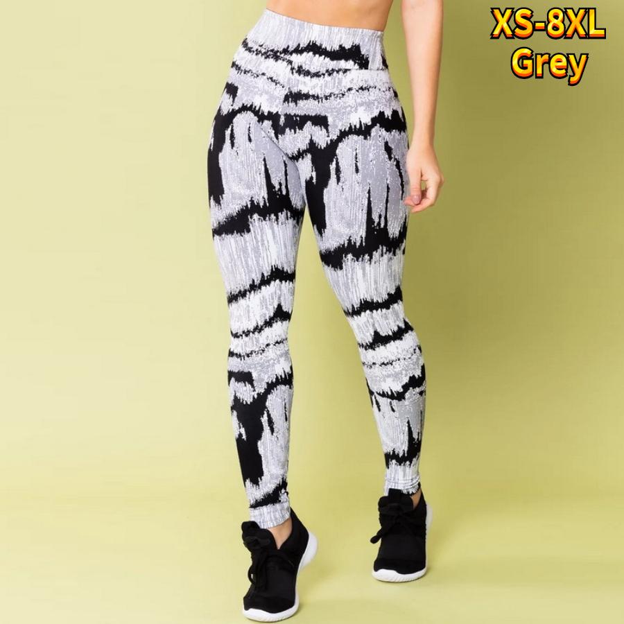 Женские принты с тушью, эластичные леггинсы для йоги, фитнес-бег, спортивные брюки для активного отдыха