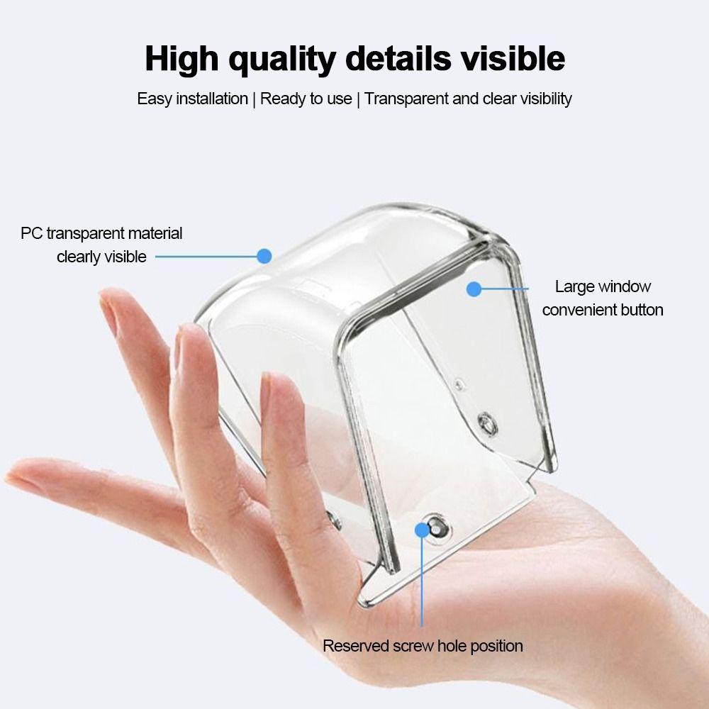 Waterproof Ring Doorbell Cover Transparent Wireless Doorbell Cover Doorbell Rain Cover Outdoor Use