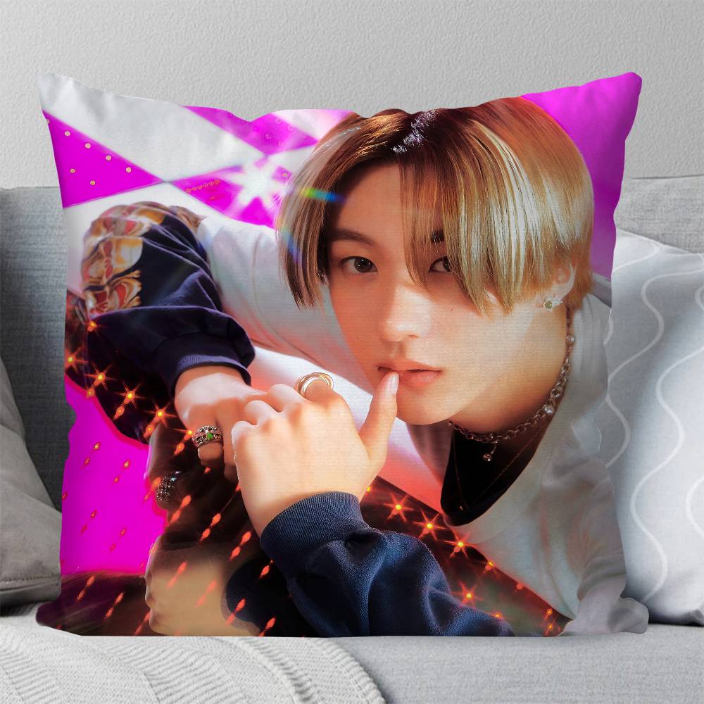 Антон Чанён Ли Kpop RIIZE Наволочка Квадратная Подушка Спальня Диван Отдых Удобная Подушка Автомобиль Гостиная Домашний Декор