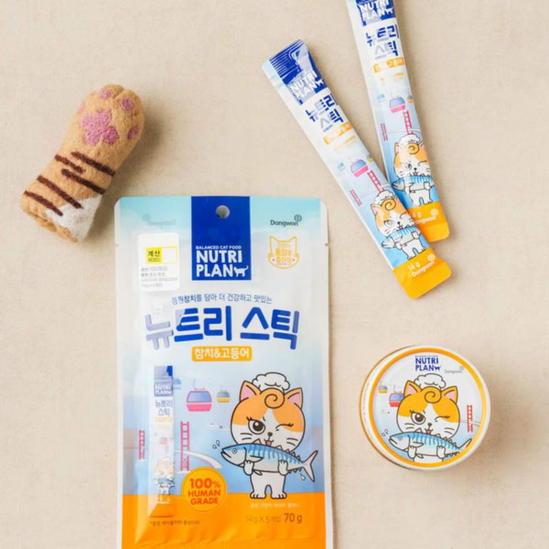 [Pet] Dongwon Nutristic Tongyeong Tuna & Mackerel 14 G 5 Packs