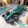 Классический Гоночный Автомобиль Martin AMR24 Строительные Блоки 1912 шт. Кирпичики MOC F1 Гоночные Технические Модели Автомобилей Набор Рождественский Подарок