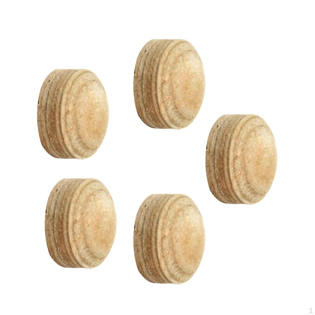 5 Pieces Billiard Cue Tips End 9 Balls, 8 Balls Multiple Layer Protector Pool for Club