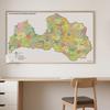 Латвия-Латвия Карта-Административная карта Декоративная картинка для путешествий, Учебное пособие, Фон для фотосессии