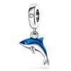 Sea Life Seahorse Whale Charm Charm Bead DIY Jewelry Bracelet Accessories 925 Silver