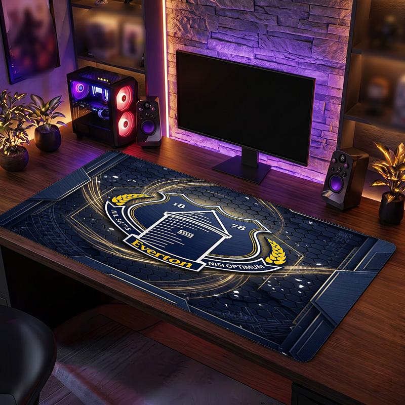 Игровой коврик для мыши Everton Football Print, большой, противоскользящий, расширенный, для офиса, дома