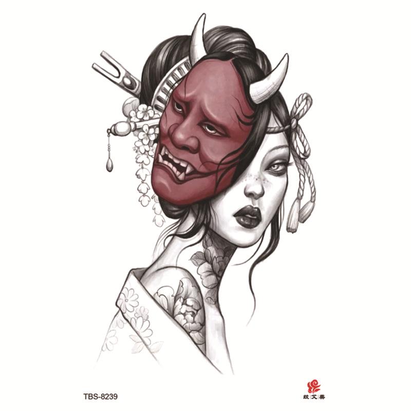 Водонепроницаемый набор тату-наклеек на всю руку с тотемными символами