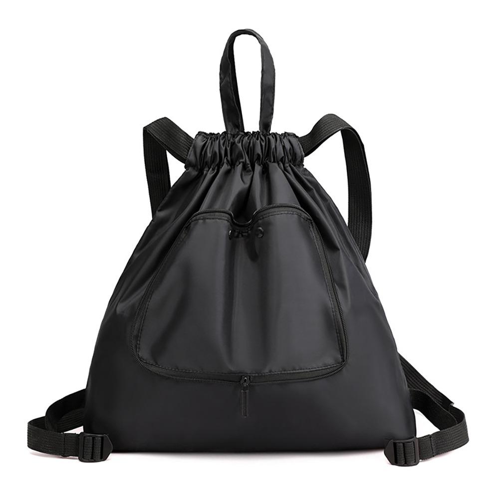 Lightweight Drawstring Bag Multifunctional Folded Backpack Portable Shopping Bag Camping
