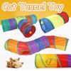 Игрушка для кошки Складной игровой туннель для кошки Соединяемый кошачий туннель Игрушки-трубы для кошки для дома Складной с отверстием для игры Котенок Красочные игрушки для питомца