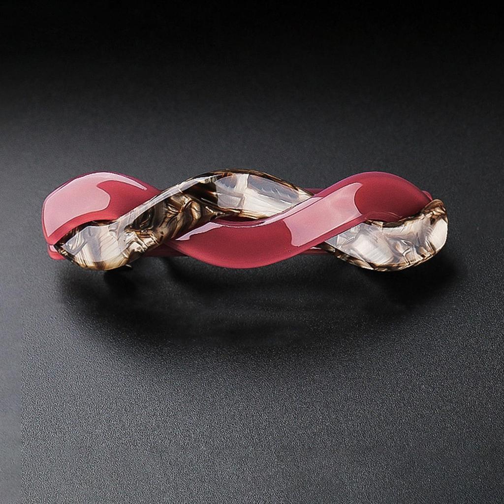 Women's Twisted Hairpin Women's Spring Hairpin Automatic Hairpin Suitable For Medium Density Hair Fashion Acrylic Ponytail Hairpin