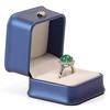Коробка для колец для ювелирных изделий Компактный размер Портативный устойчивый к царапинам мягкий бархатный футляр для сережек и колец с подкладкой Органайзер для ювелирных изделий