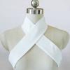 Chinese Ancient Style Detachable False Collar Crisscross Neckline White Skinny Long Scarf Waistband for Women Mens