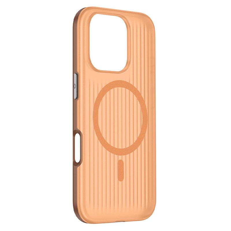 Corrugated Heat Dissipation for Apple 15promax Magnetic Phone Case with Matte Texture for IPhone 16 Premium Hard Case