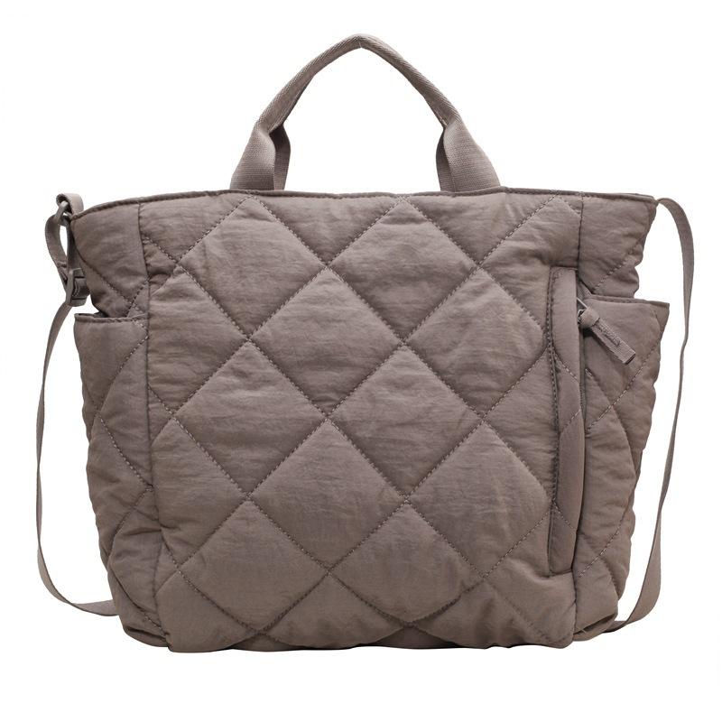 Осенне-зимняя сумка-тоут для поездок на работу, студенческая сумка через плечо, хлопковая сумка-мессенджер с двумя плечами, мягкая вощеная сумка