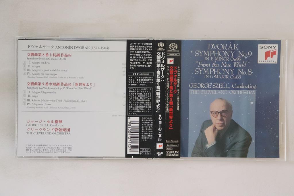 CD GEORGE SZELL, THE CLEVELAND ORCHEST - Dvorak Symphony No. 8 & No. 9 From  SRGR753 Sony Classical 2001 Japan Obi Classical Used