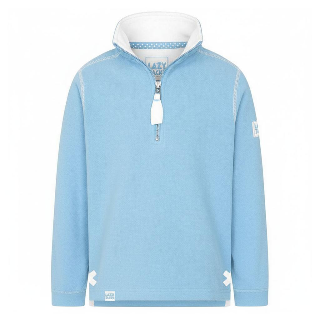 Lazy Jacks Girls Plain Soft Quarter Zip Sweatshirt