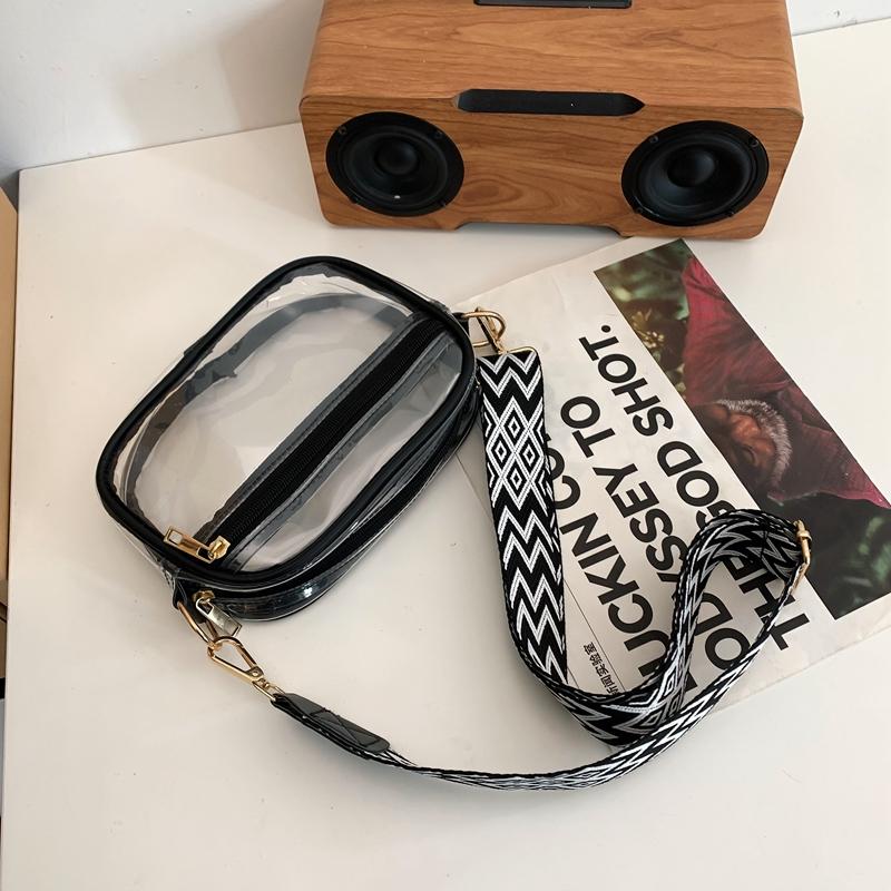 Прозрачная маленькая сумка-мессенджер из ПВХ, мужская пляжная сумка на плечо, женская прозрачная сумка-мессенджер