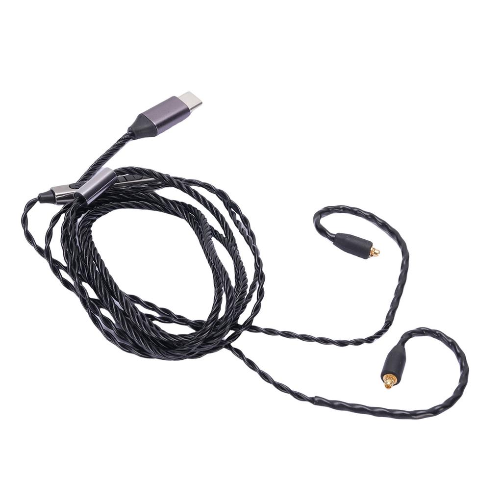 Кабель для наушников Type C, подходит для наушников Sennheiser IE300 IE600 IE900, сменный кабель OFC, встроенный микрофон, 47,24 дюйма