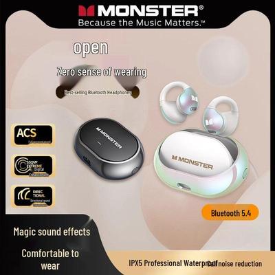 Водонепроницаемые Bluetooth-наушники Monster AC600 с костной проводимостью для спорта, с клипсой