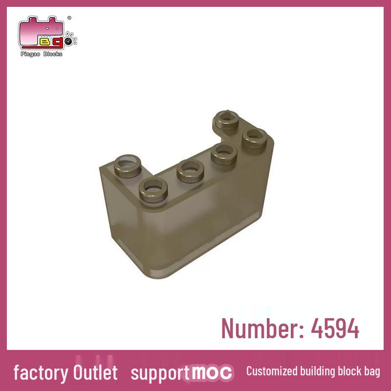 Pin Gao 2x4x2 Windshield Building Block Accessories 4594 MOC Interlocking Parts